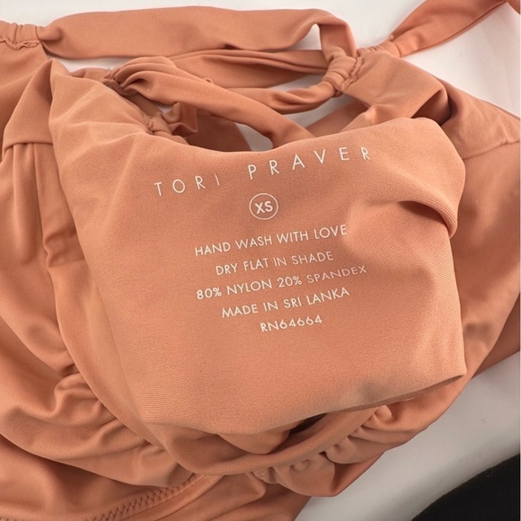 Tori Praver Deep V Plunge One Piece Swimsuit Swim Size XS - Picture 3 of 5